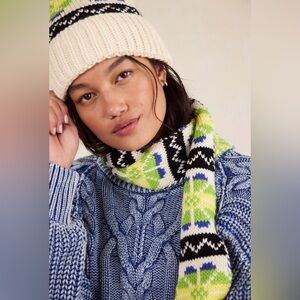 NWT FREE PEOPLE NORTHERN LIGHTS  BEANIE & SCARF SET